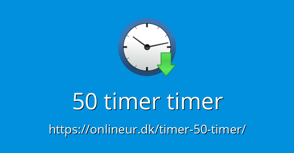 50 timer timer Online Timer