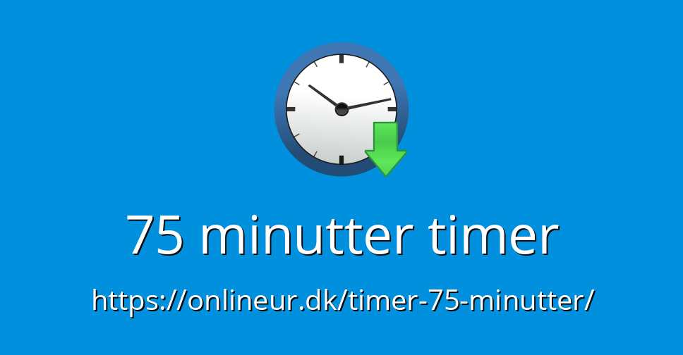 75 timer - Online Timer