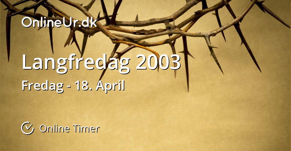 Langfredag 2003